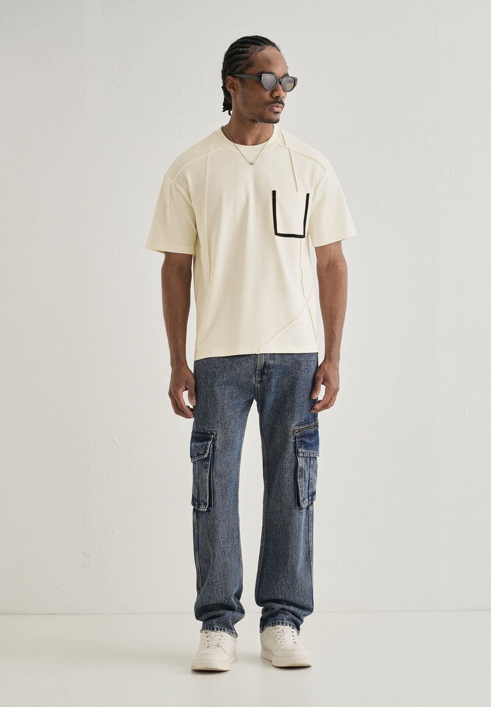 Soft Cream Cut & Sew Oversized T-shirt