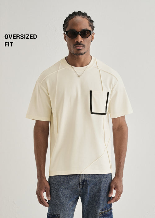 Soft Cream Cut & Sew Oversized T-shirt