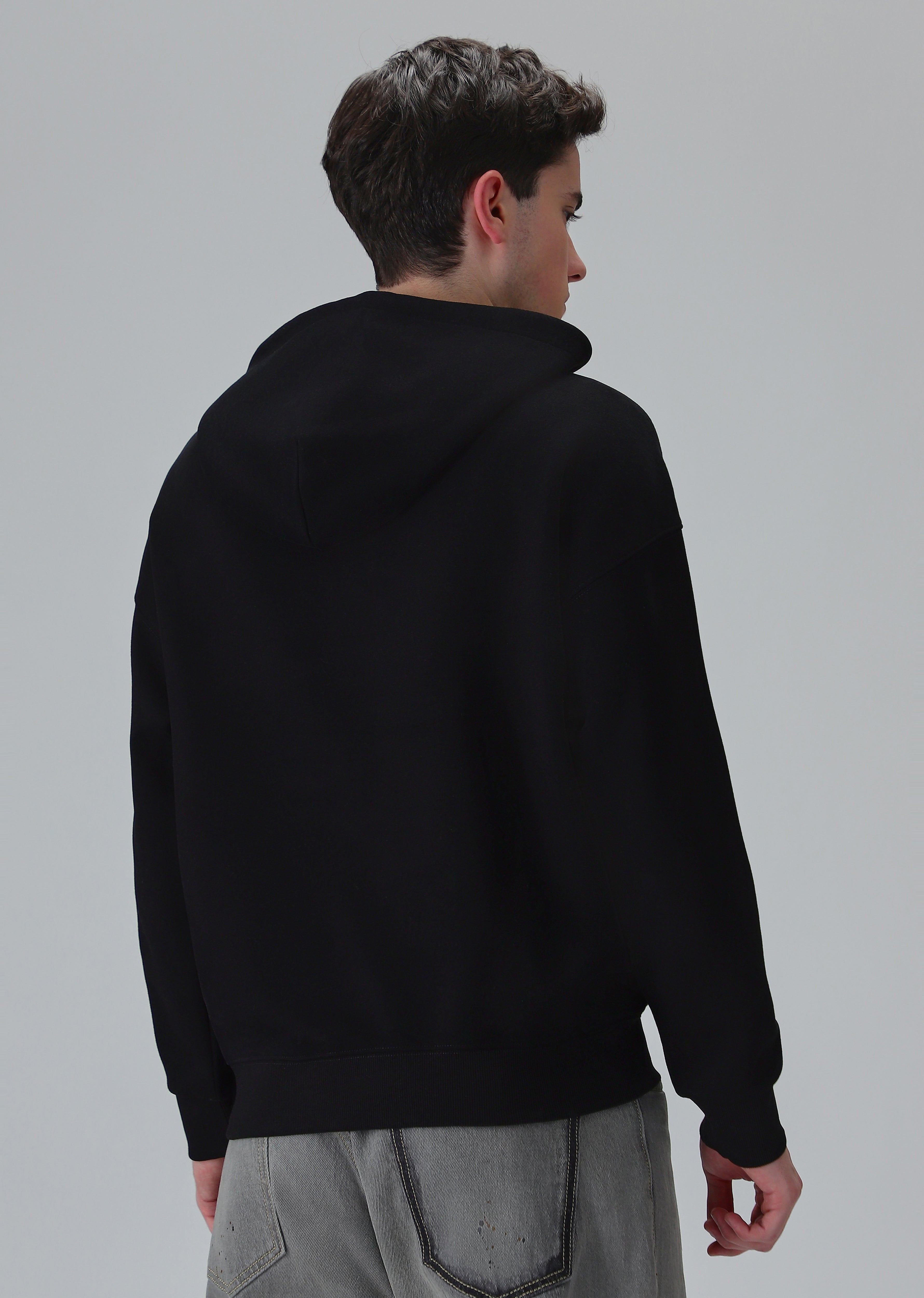 Solid Black Hoodie