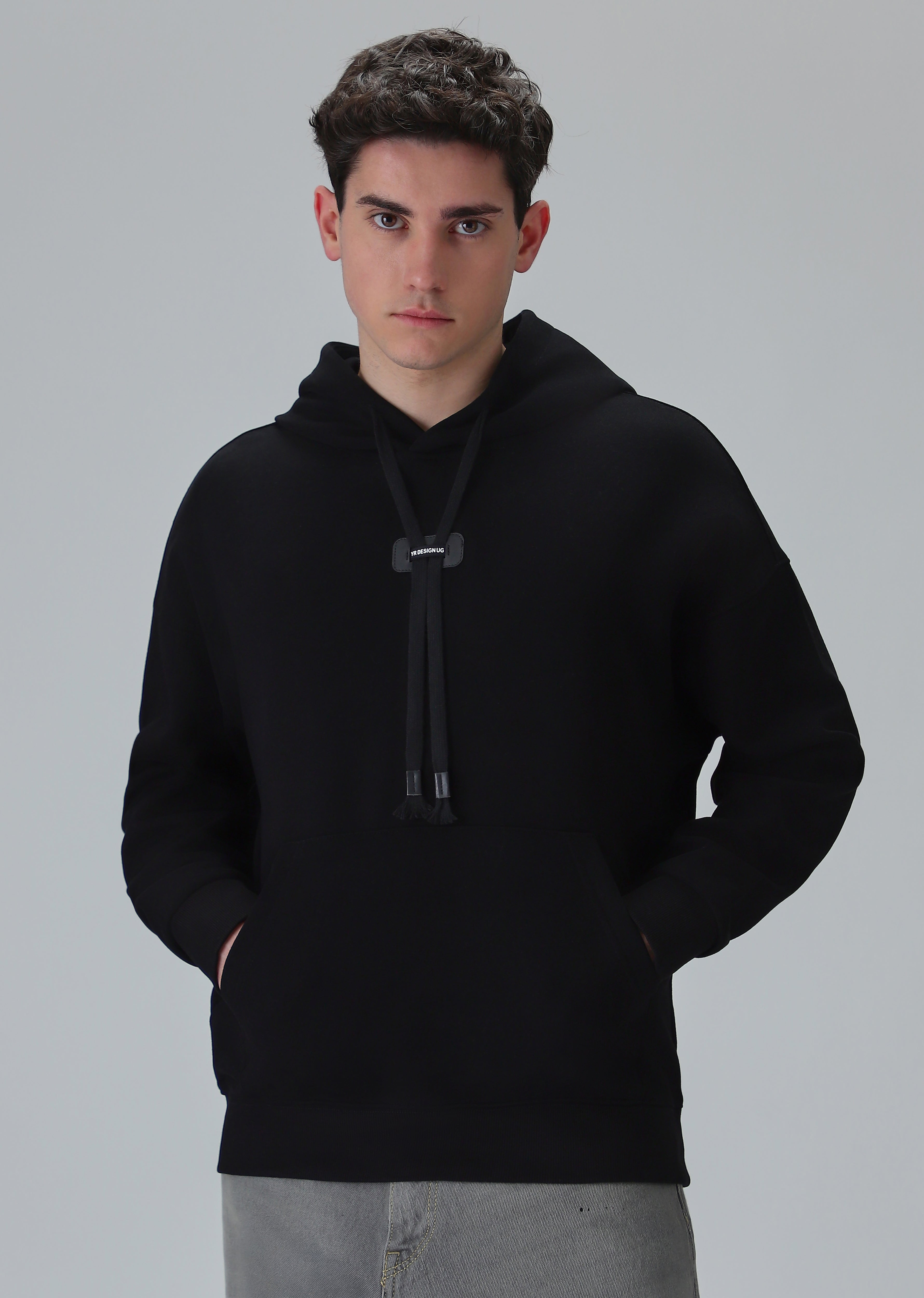 Solid Black Hoodie