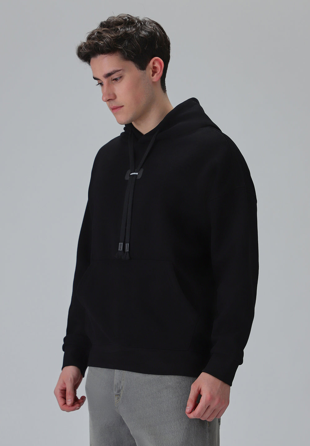 Solid Black Hoodie