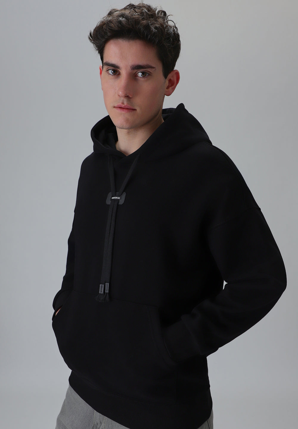 Solid Black Hoodie