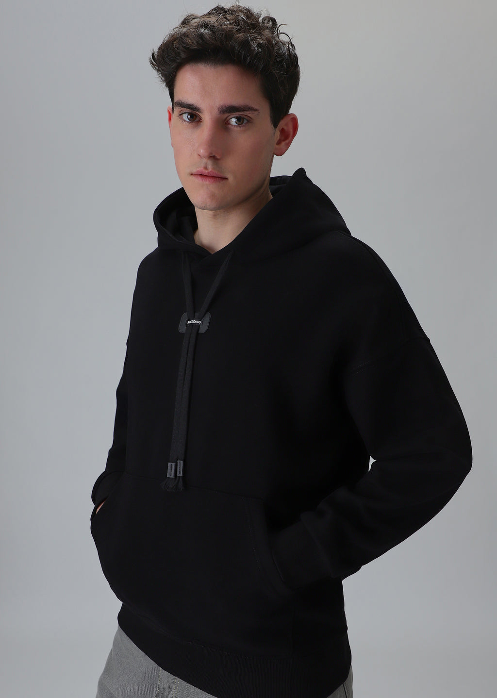 Solid Black Hoodie