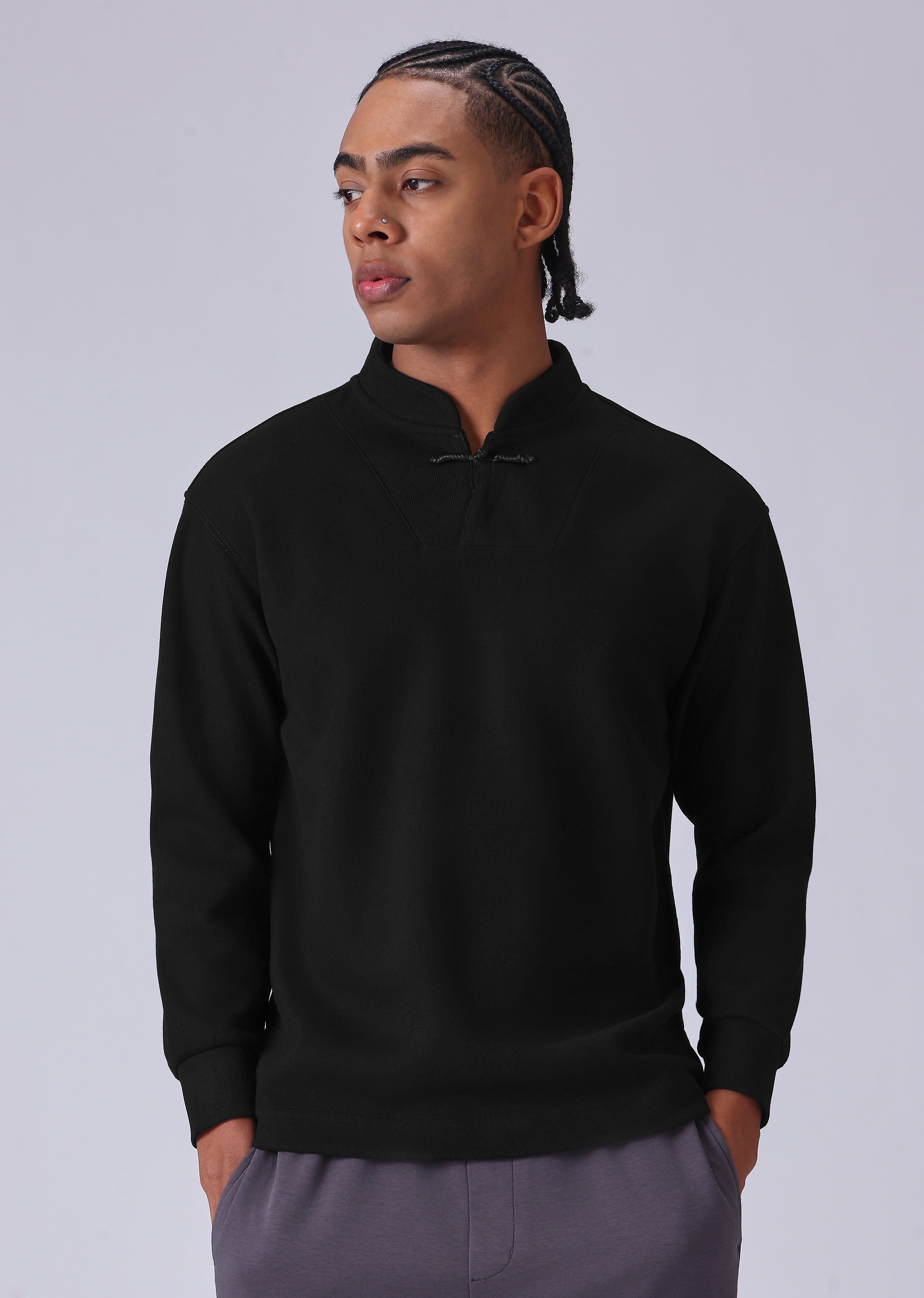 Solid Black Sweatshirt