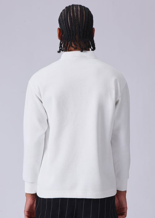 Solid White Sweatshirt