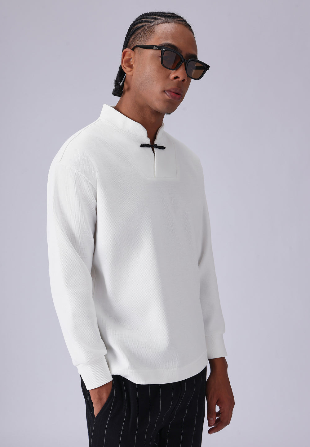 Solid White Sweatshirt