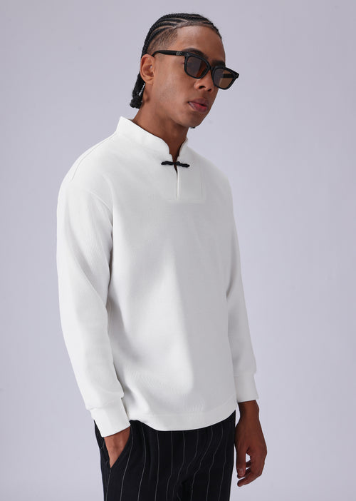 Solid White Sweatshirt