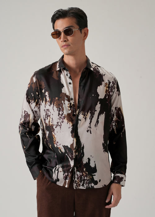 Splatter Print Shirt