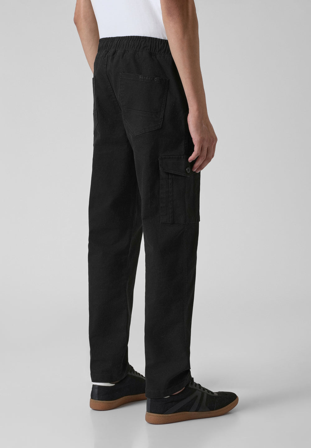 Stone Black Regular Fit Cargo Pant