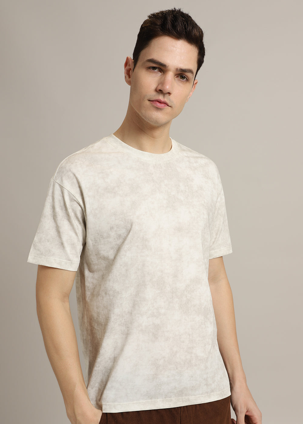 Stone Wash Crew Neck T-Shirt