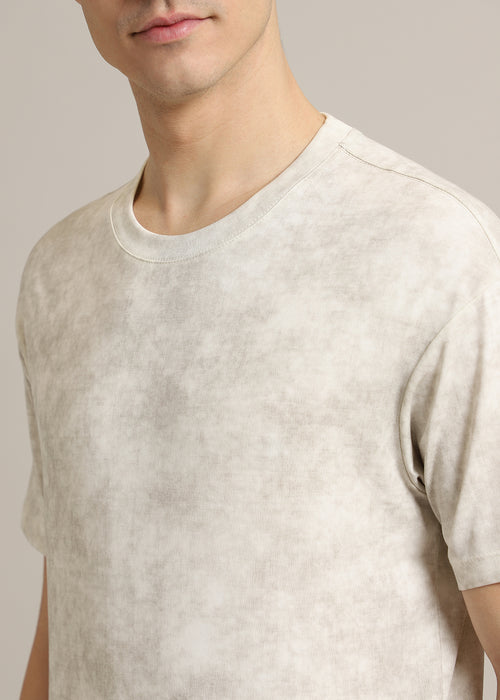 Stone Wash Crew Neck T-Shirt