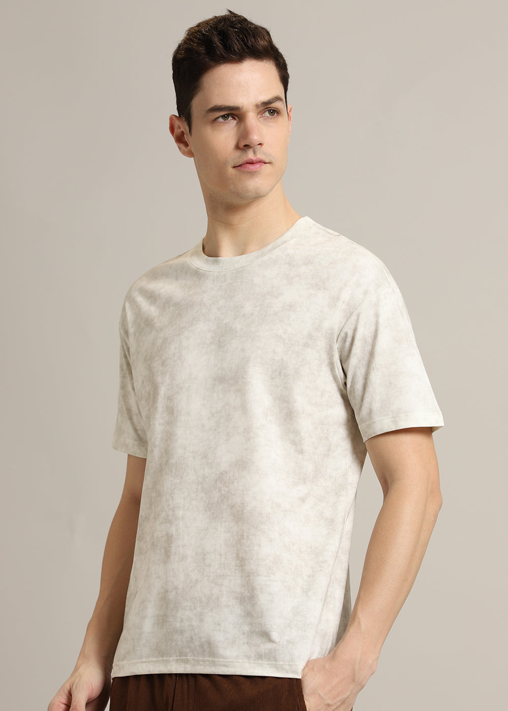 Stone Wash Crew Neck T-Shirt