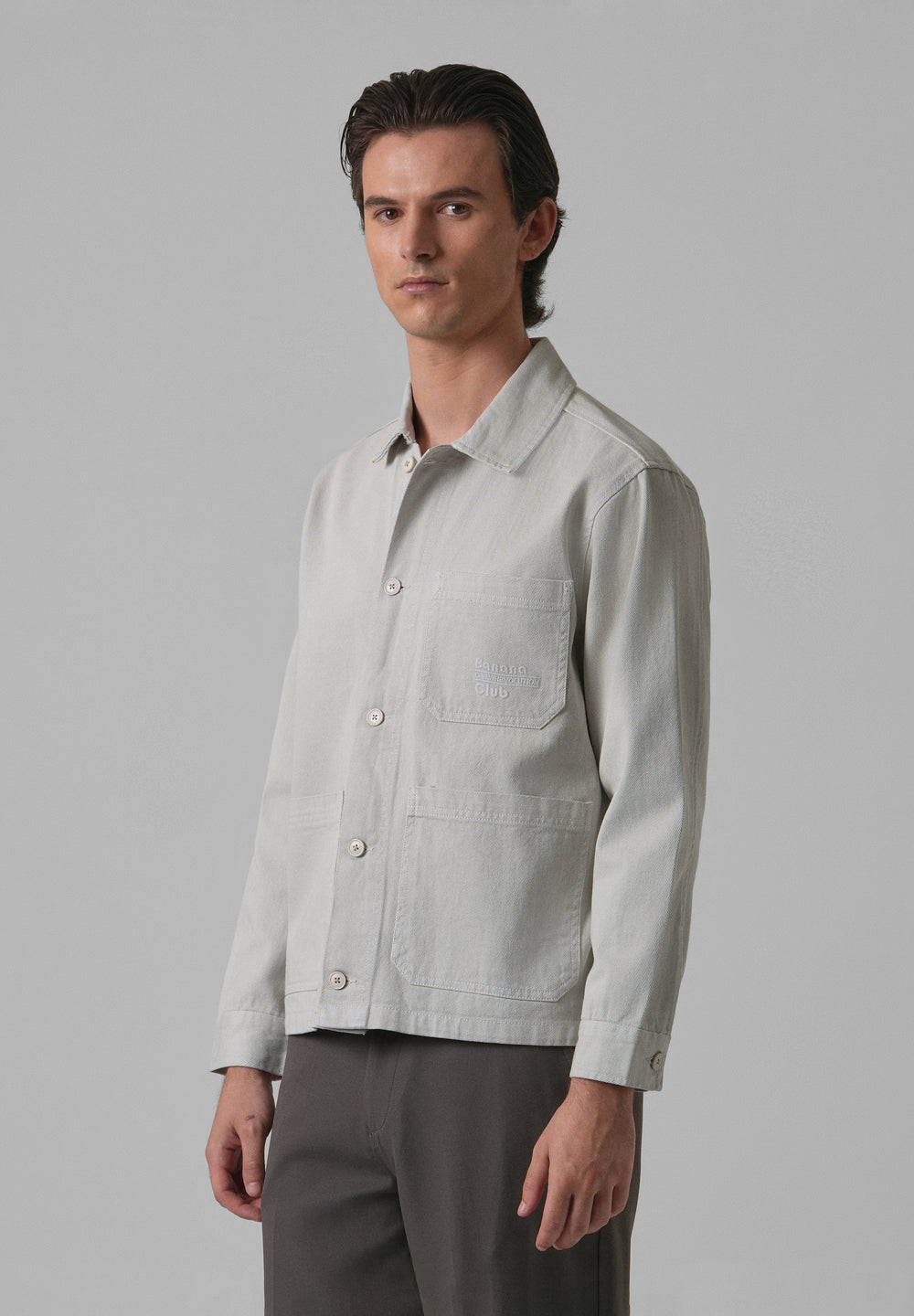 Storm Grey Cotton Drill Jacket