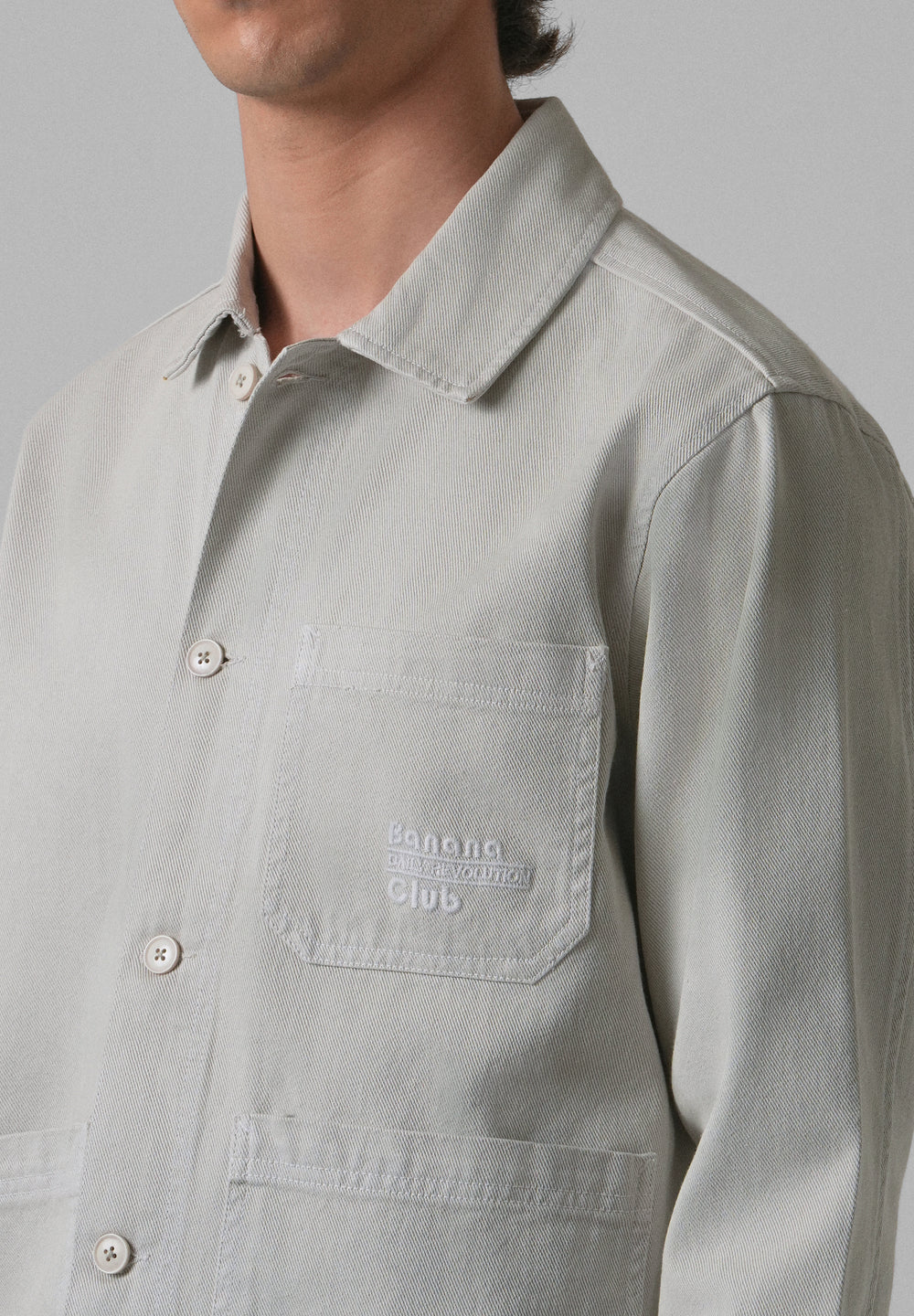 Storm Grey Cotton Drill Jacket
