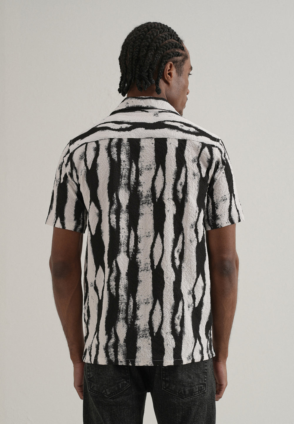 Streak Print Popcorn Shirt