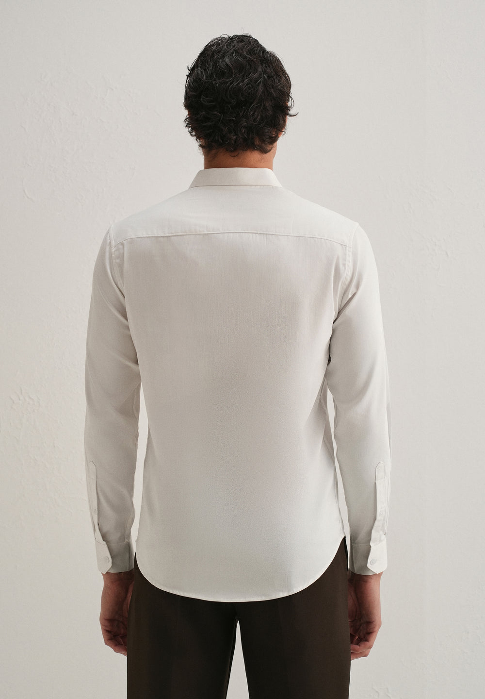 Stud Bee Embellished White Designer Shirt