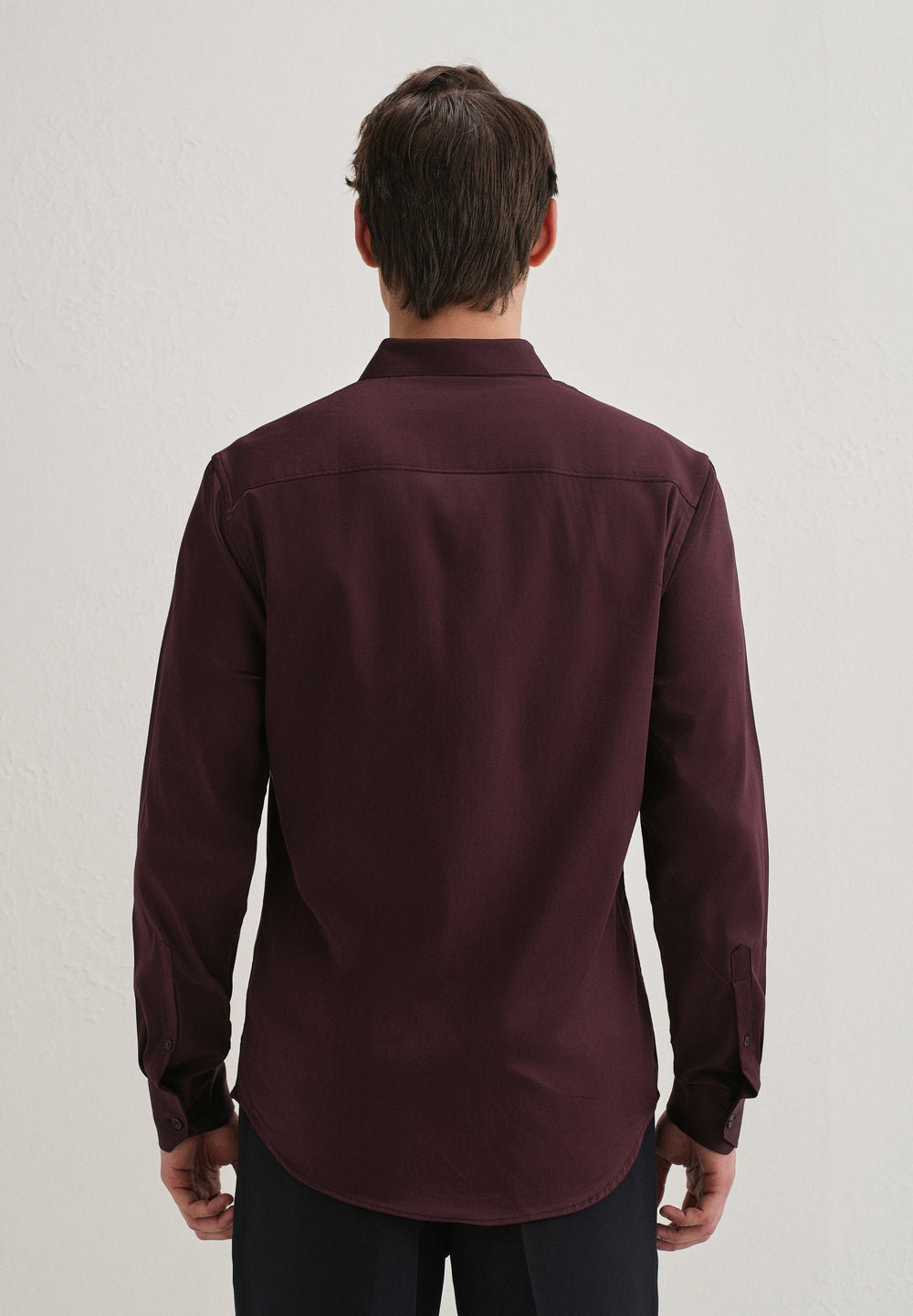 Stud Bee Embellished Wine Designer Shirt