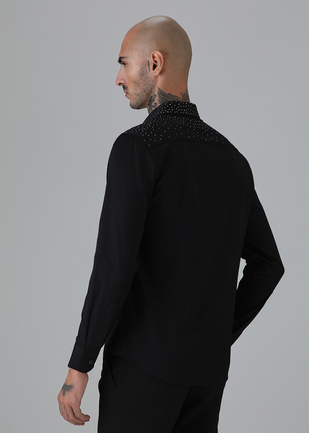 Stud Black Designer Shirt