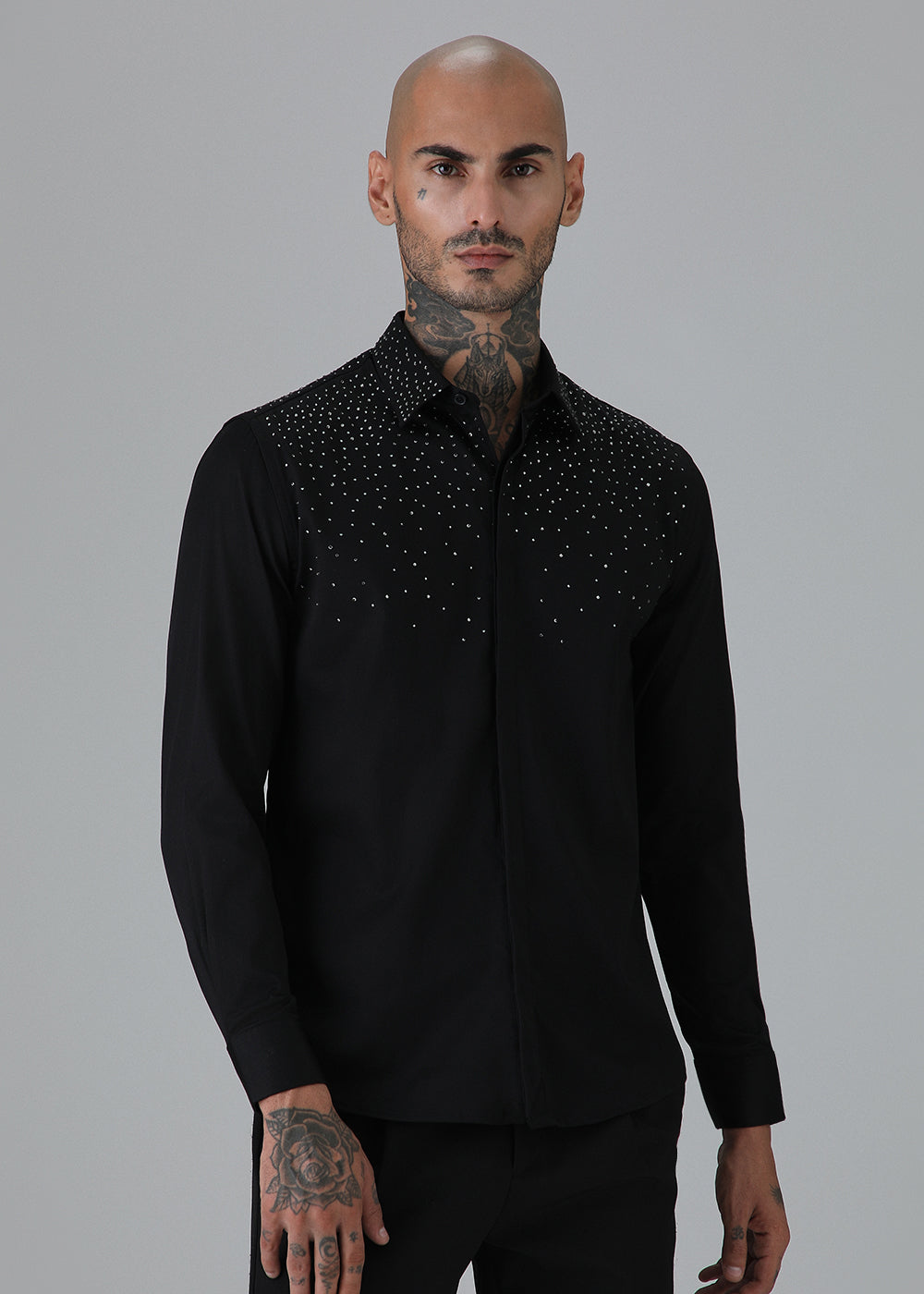 Stud Black Designer Shirt