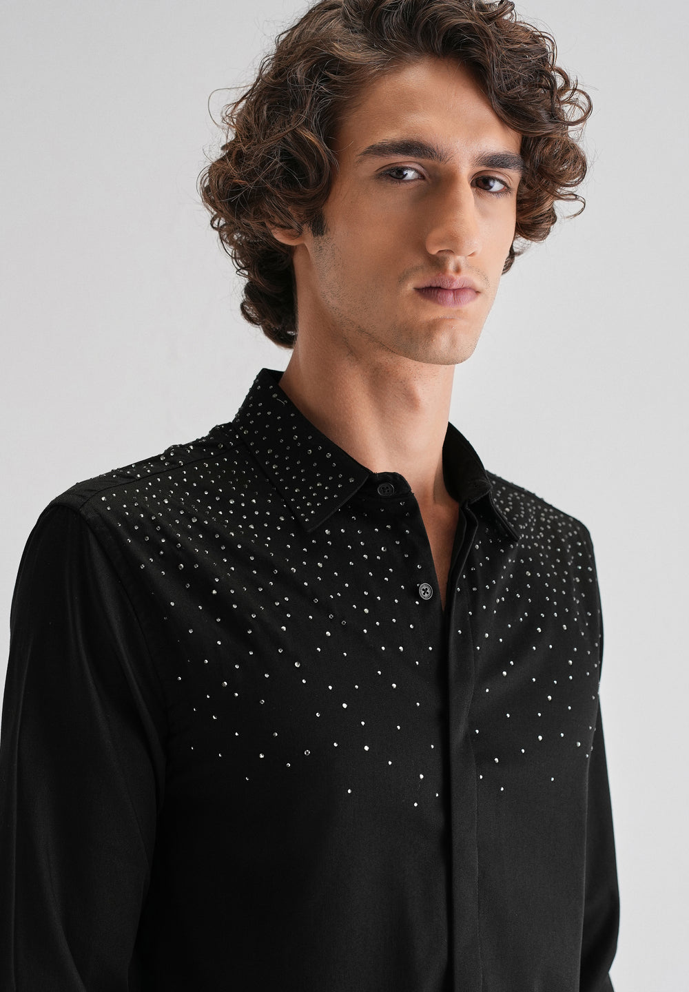 Stud Black Designer Shirt