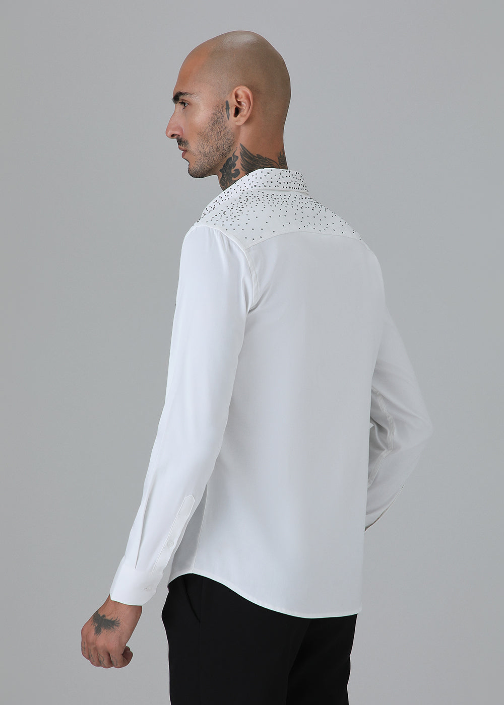 Stud White Designer Shirt