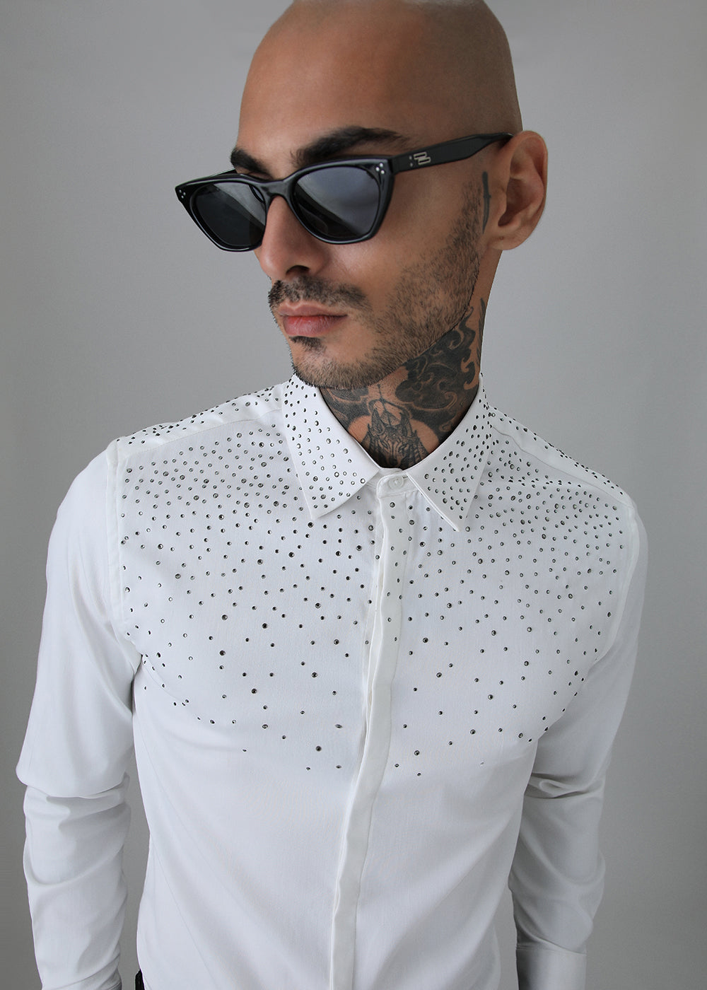 Stud White Designer Shirt