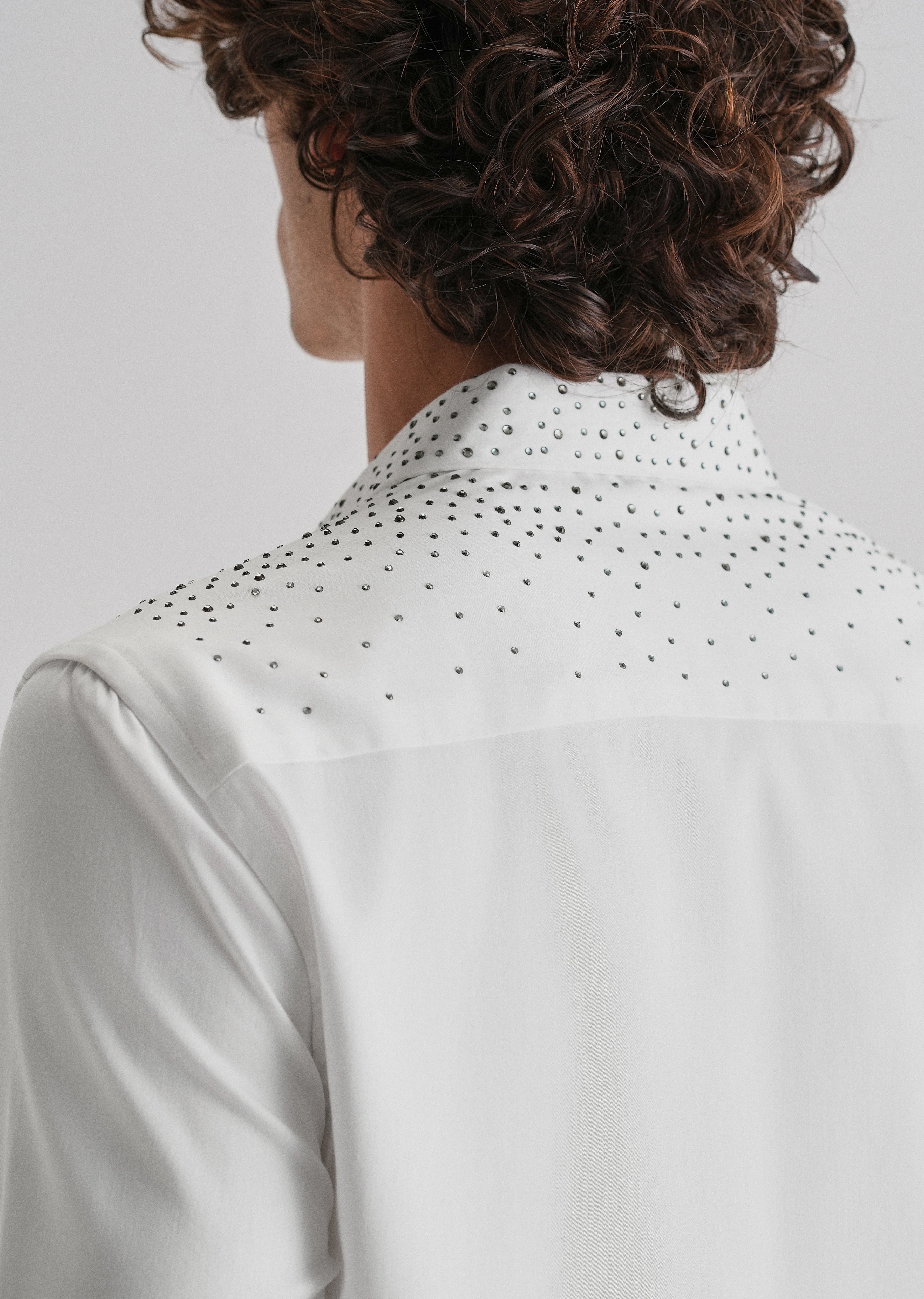 Stud White Designer Shirt