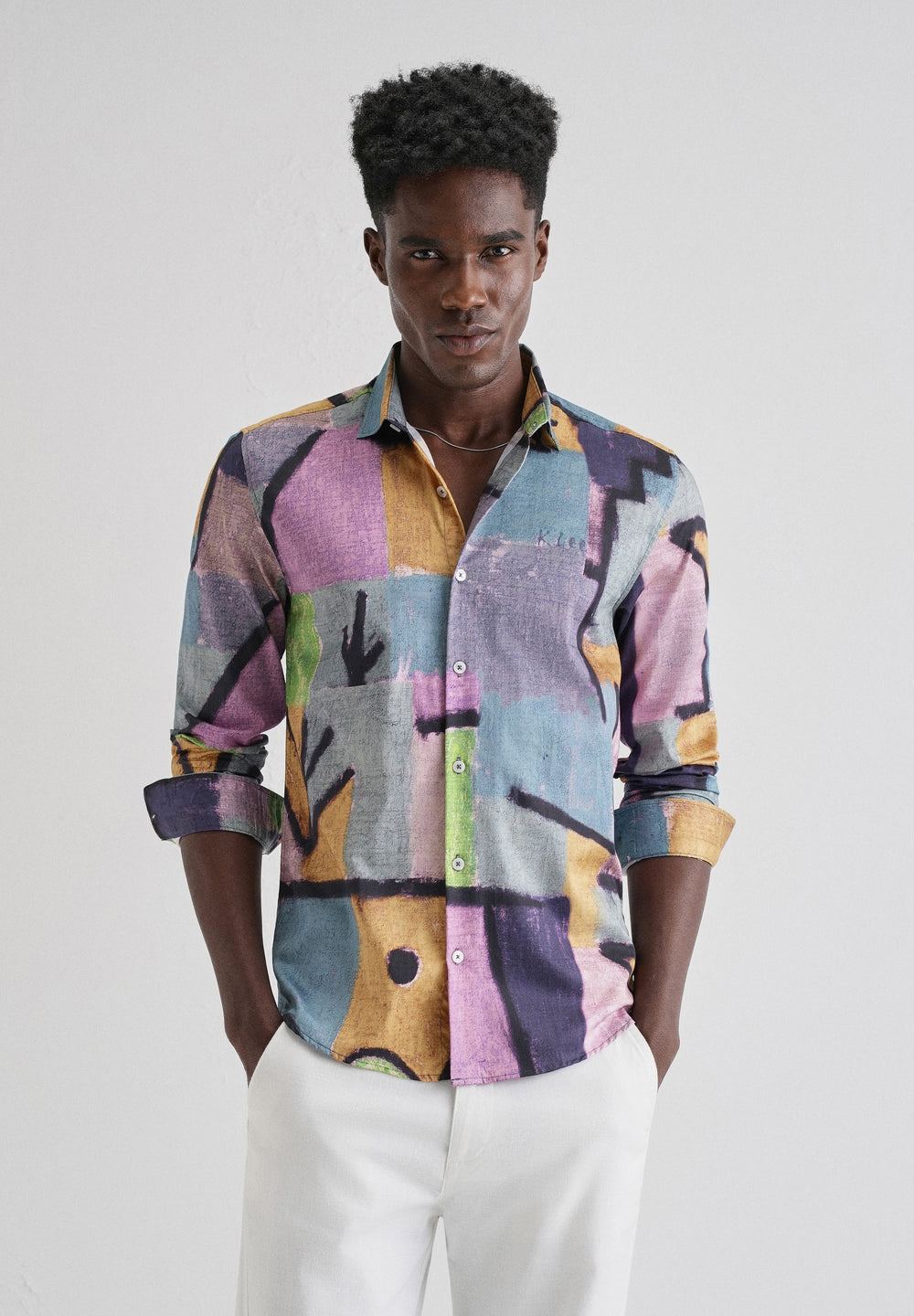 Stylish Multicoloured Printed Shirt