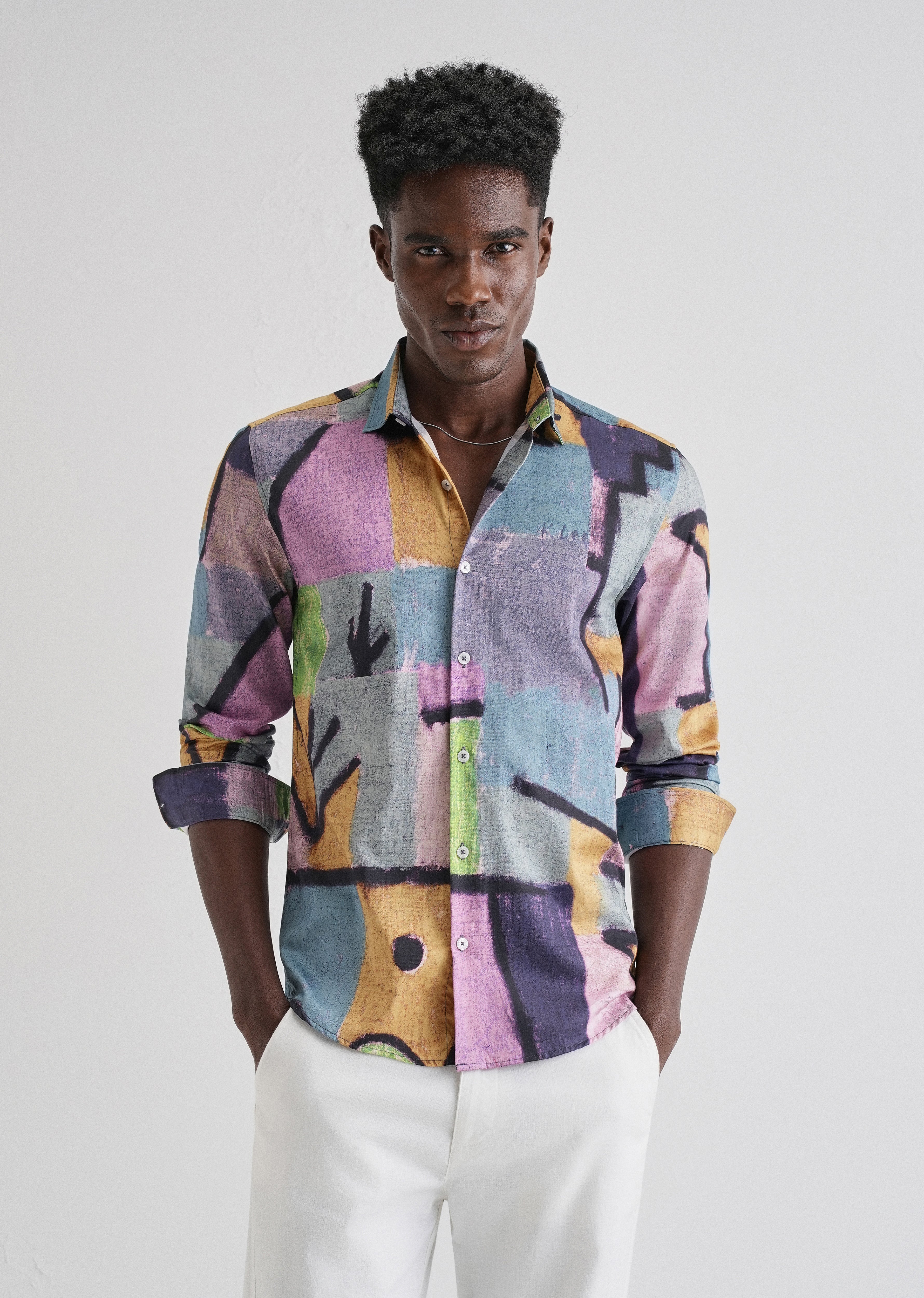Stylish Multicoloured Printed Shirt