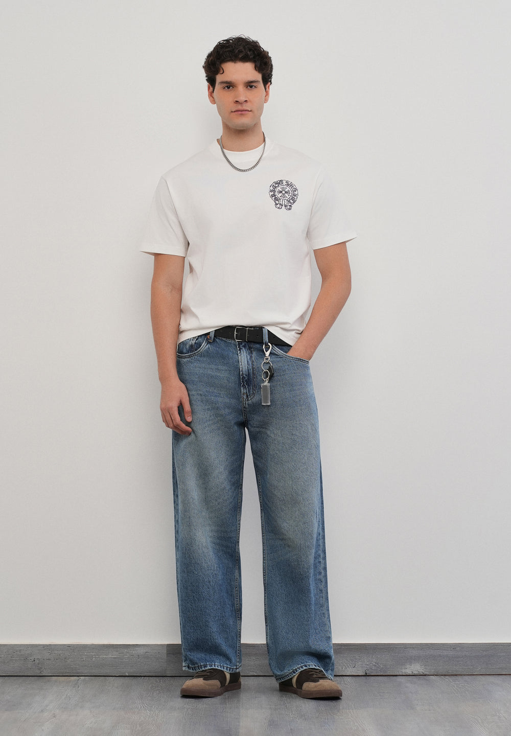 Super Baggy Tinted Blue Jeans