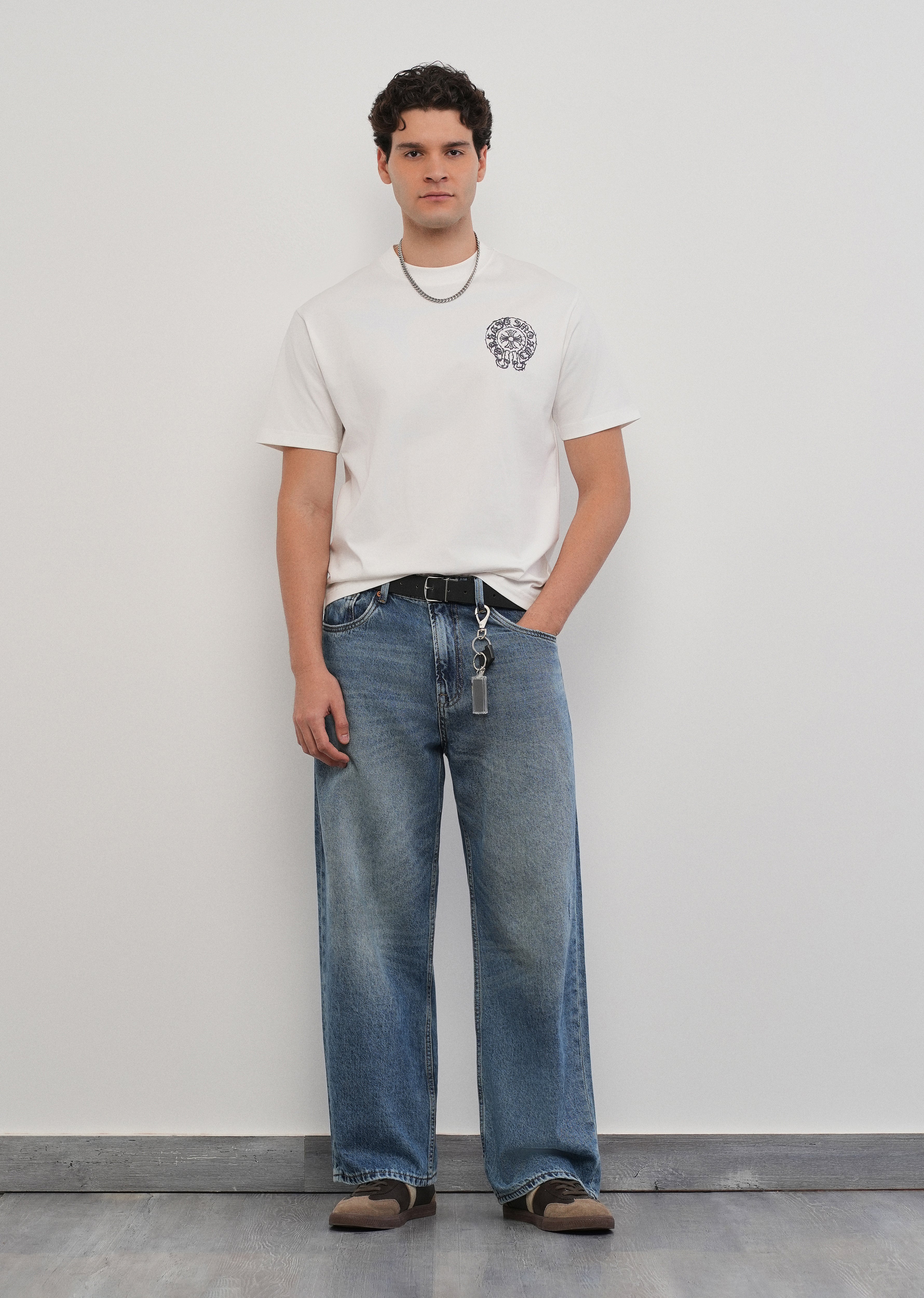 Super Baggy Tinted Blue Jeans