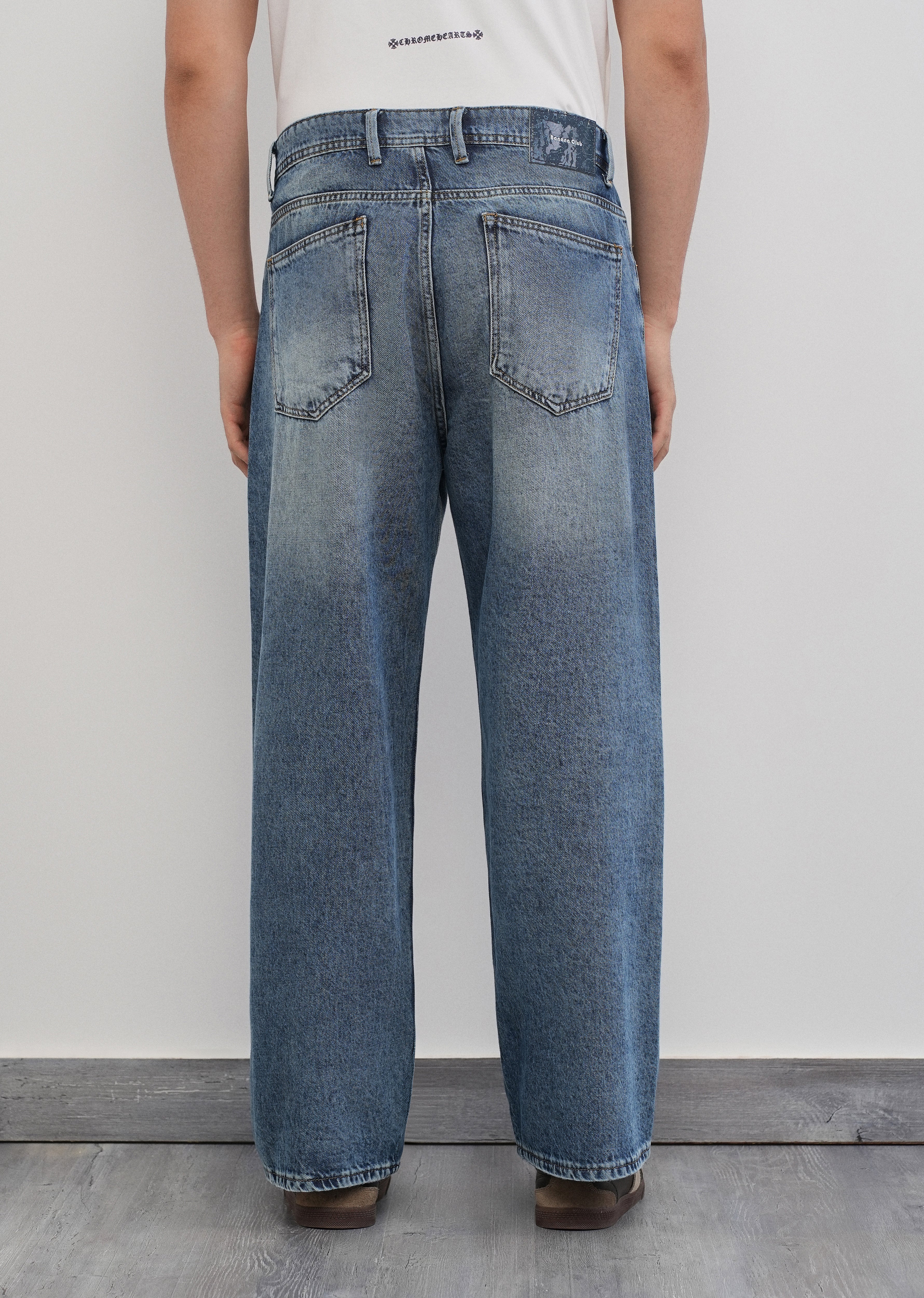 Super Baggy Tinted Blue Jeans