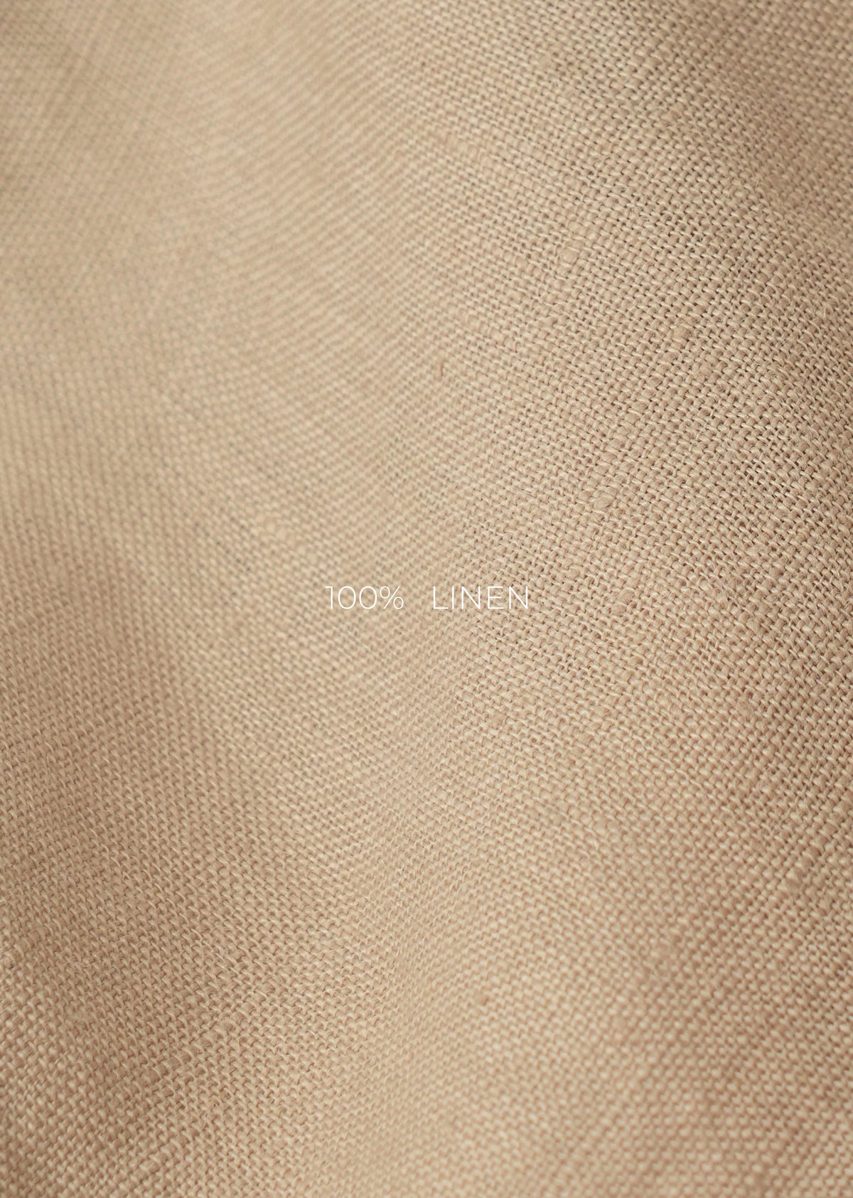 Tan 100% Pure Linen Shirt