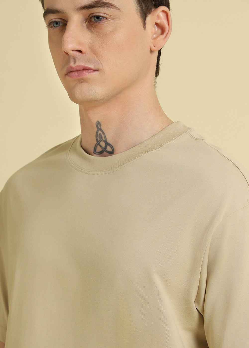 Tan Beige Oversized T-shirt