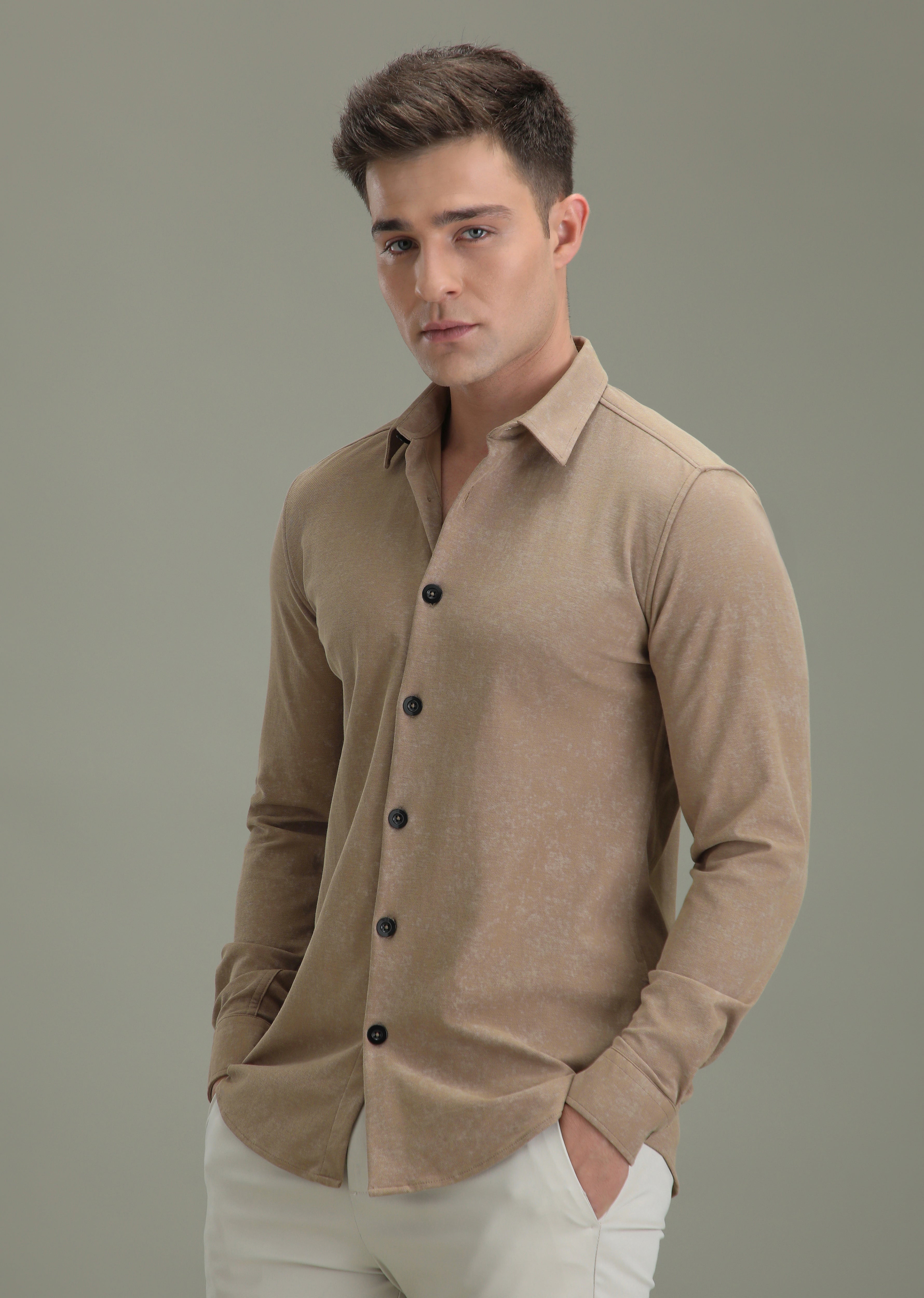 Tan Brown Dye Shirt