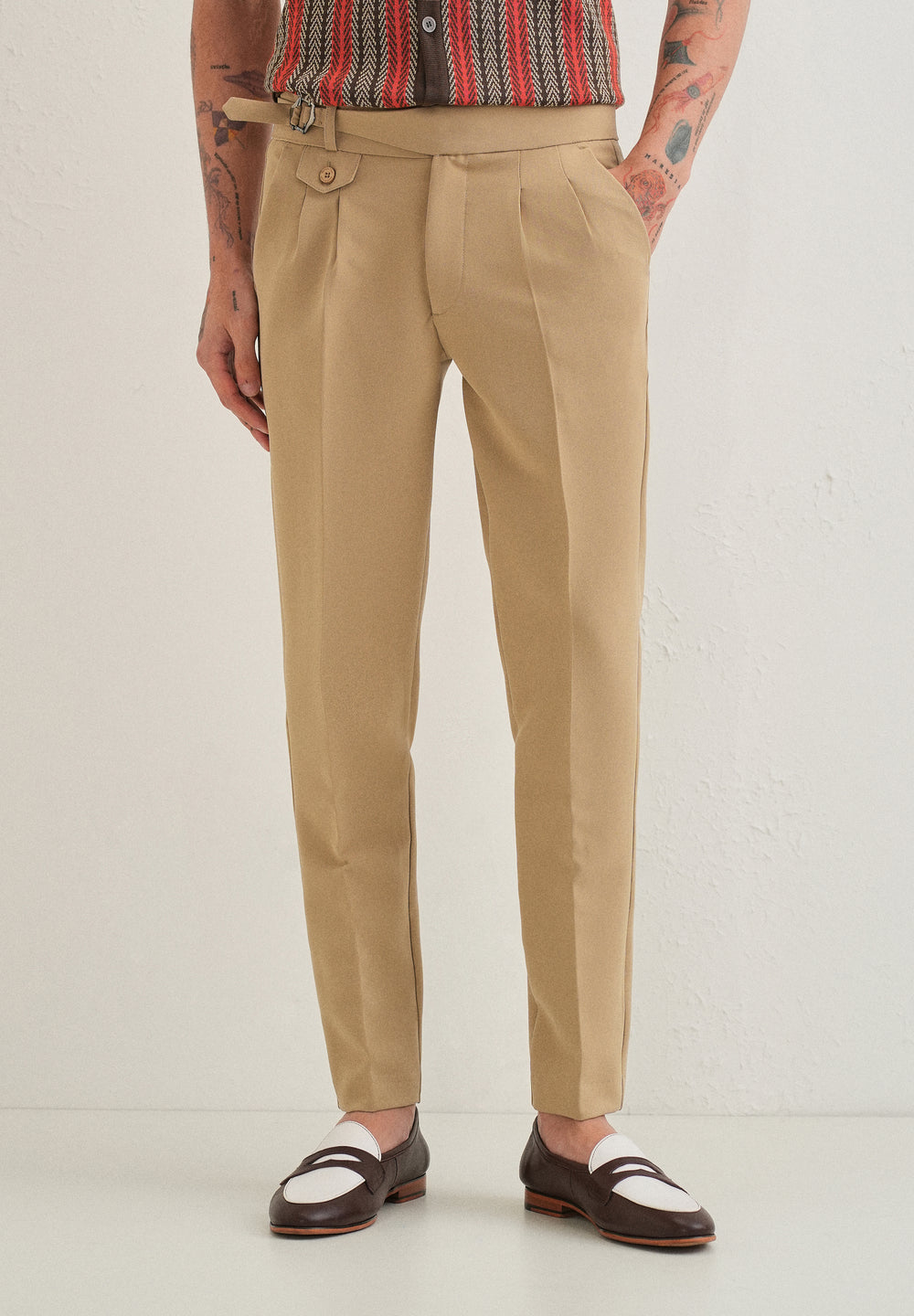 Tan Brown Gurkha Pant