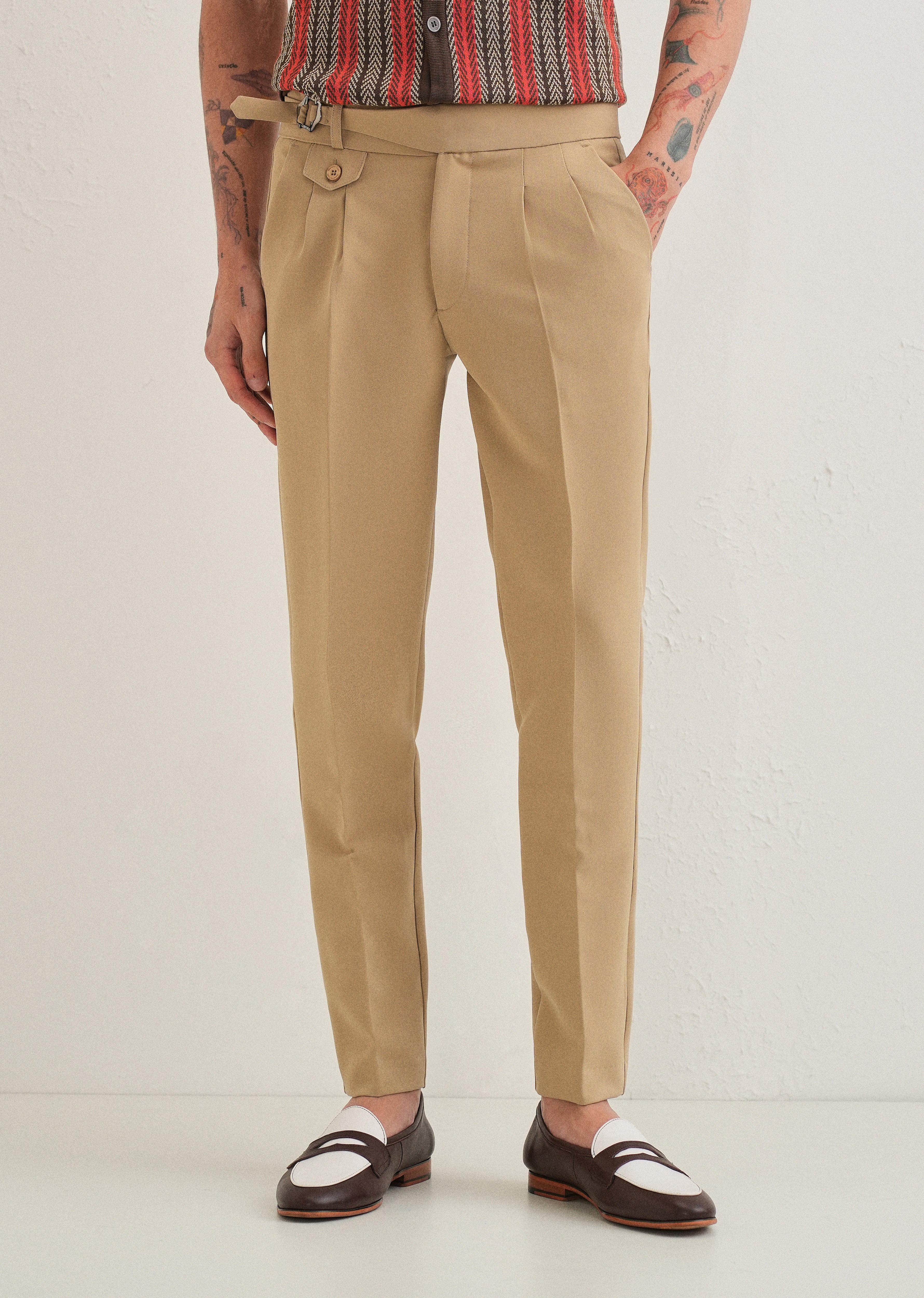 Tan Brown Gurkha Pant