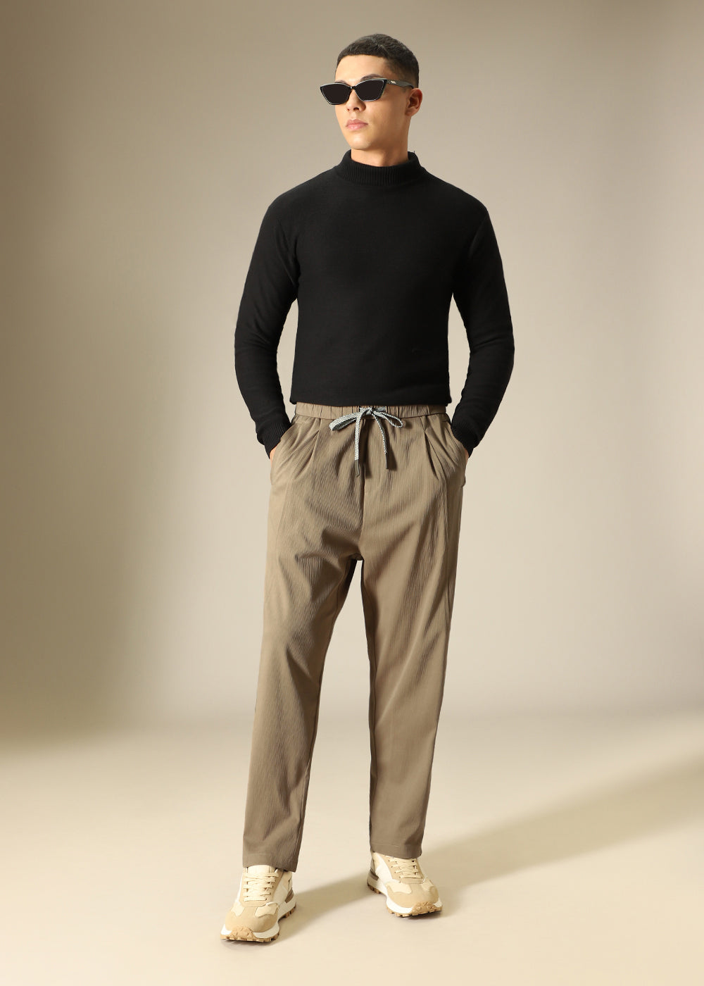 Tan Brown Relaxed Fit Trouser