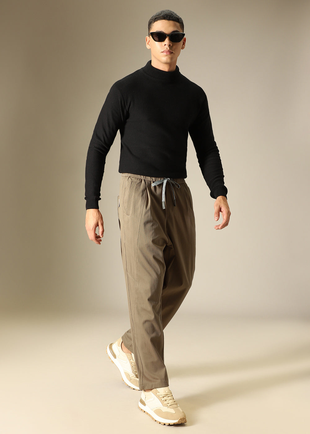 Tan Brown Relaxed Fit Trouser