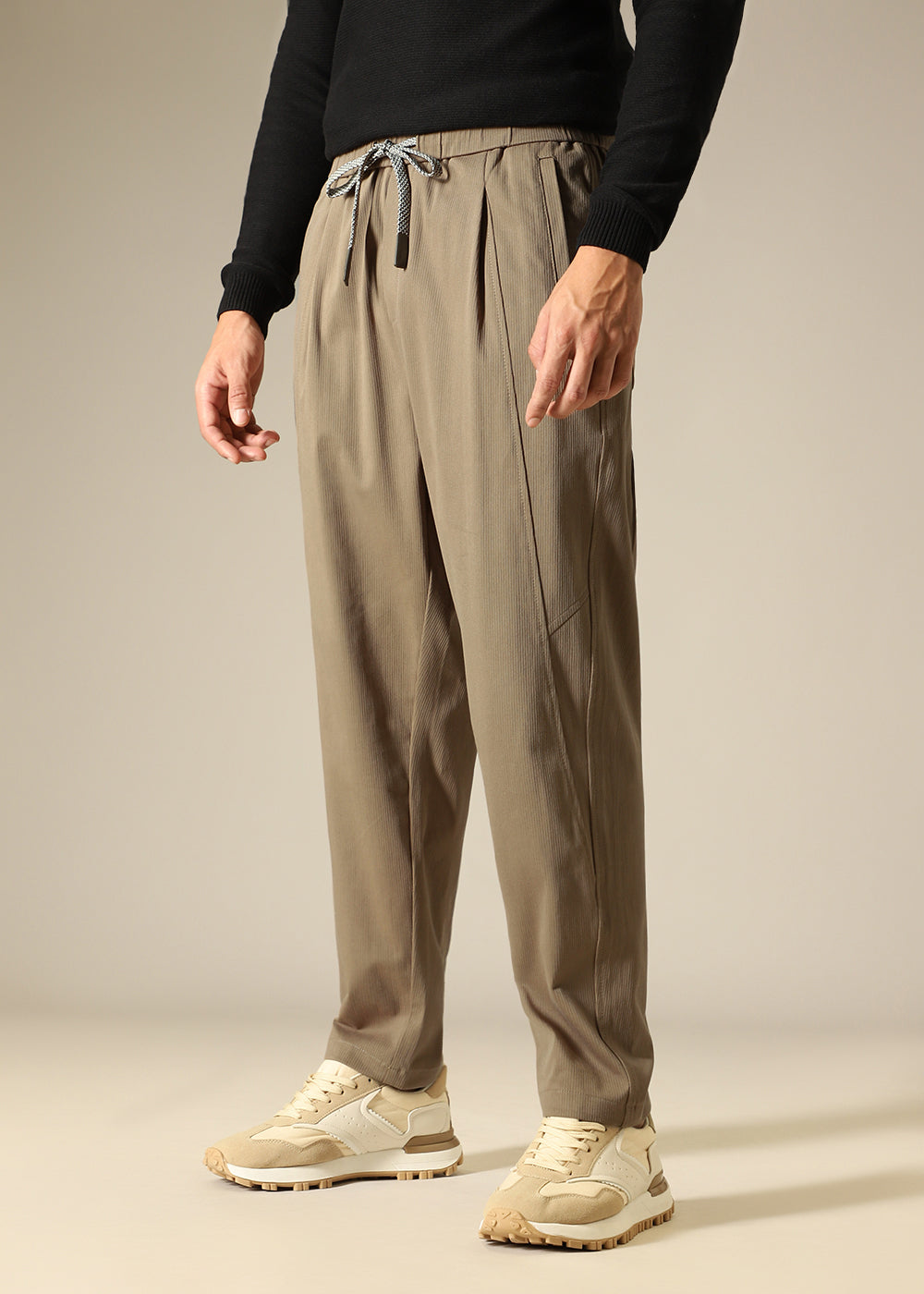 Tan Brown Relaxed Fit Trouser