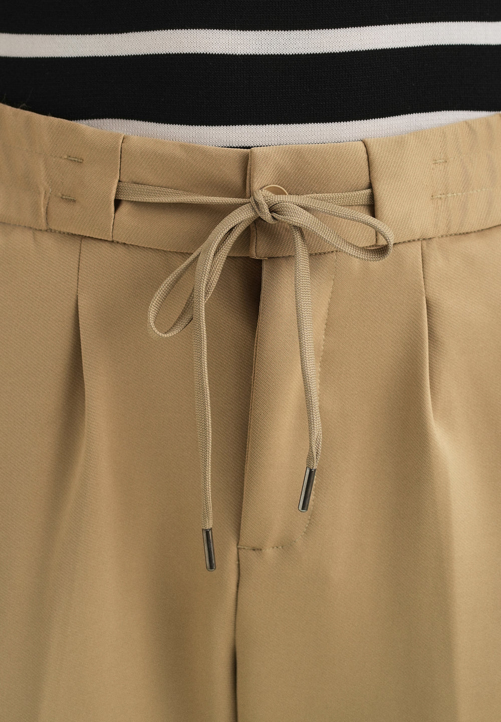 Tan Drawstring Trousers