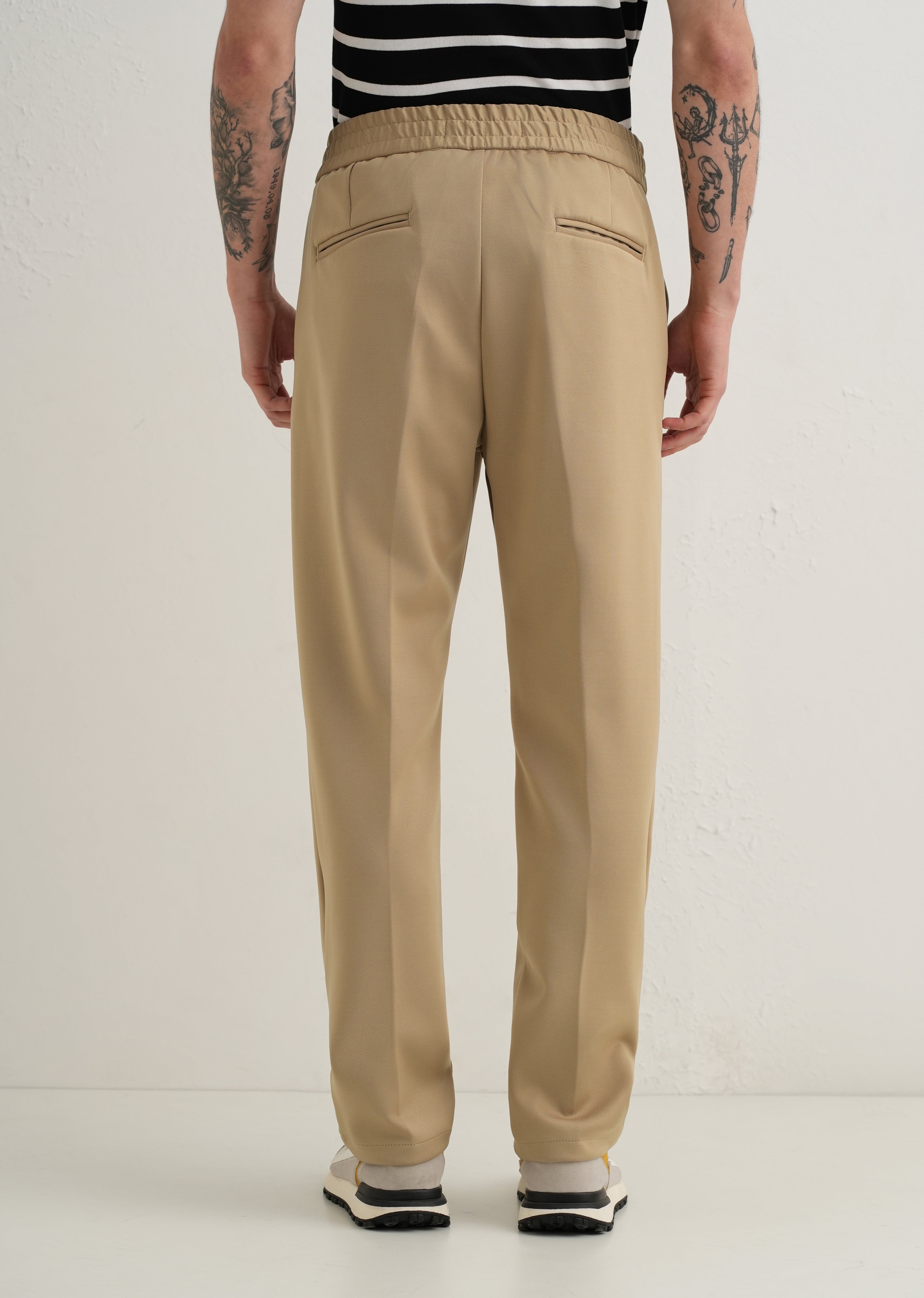Tan Drawstring Trousers