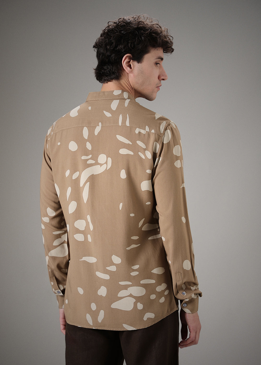 Tan Printed Shirt