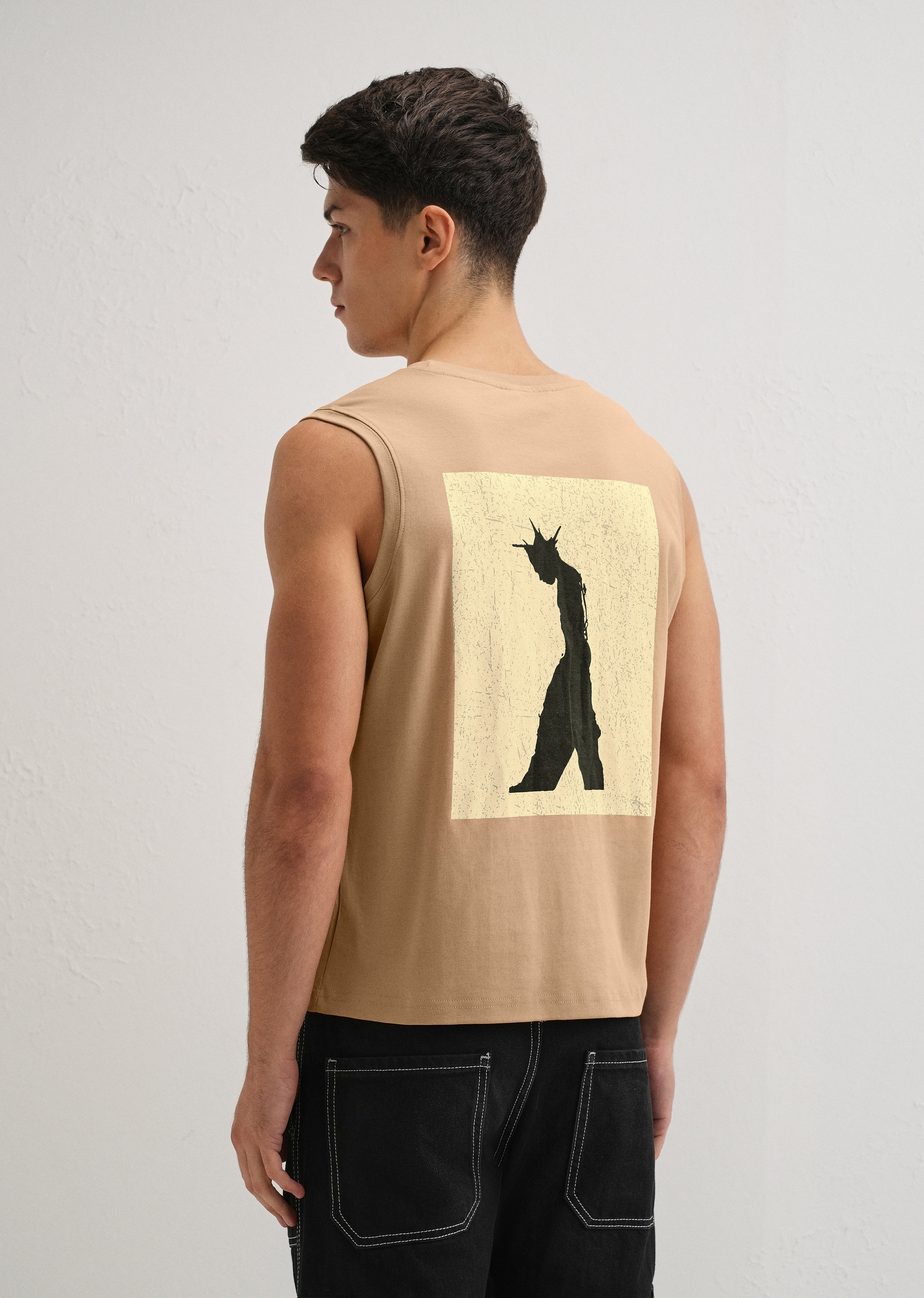 Tan Printed Tank
