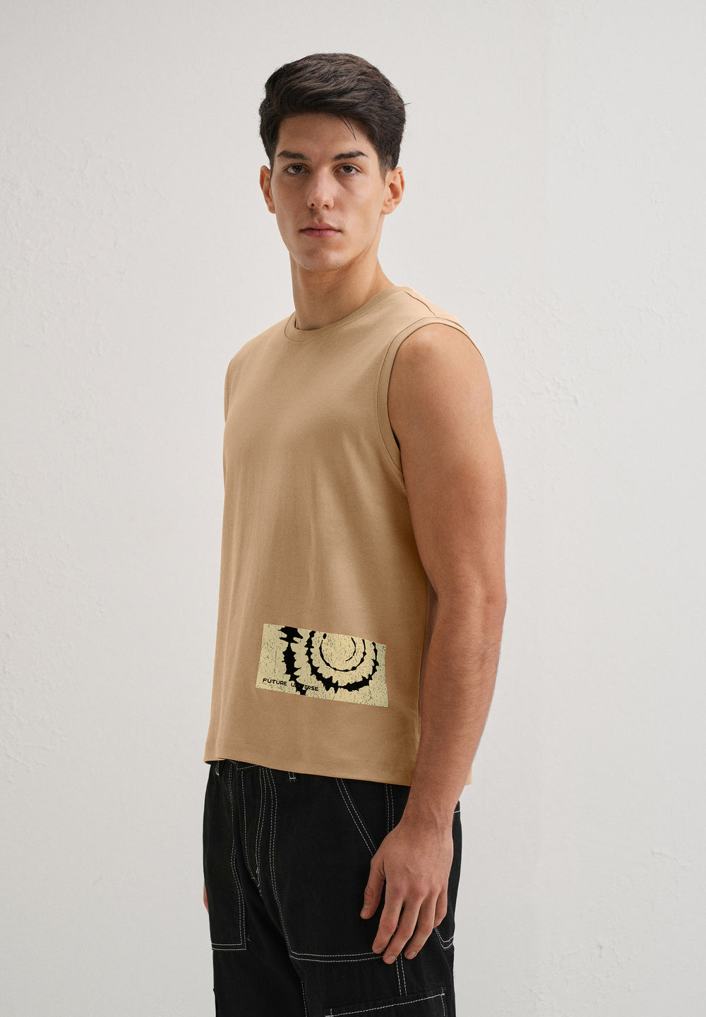Tan Printed Tank