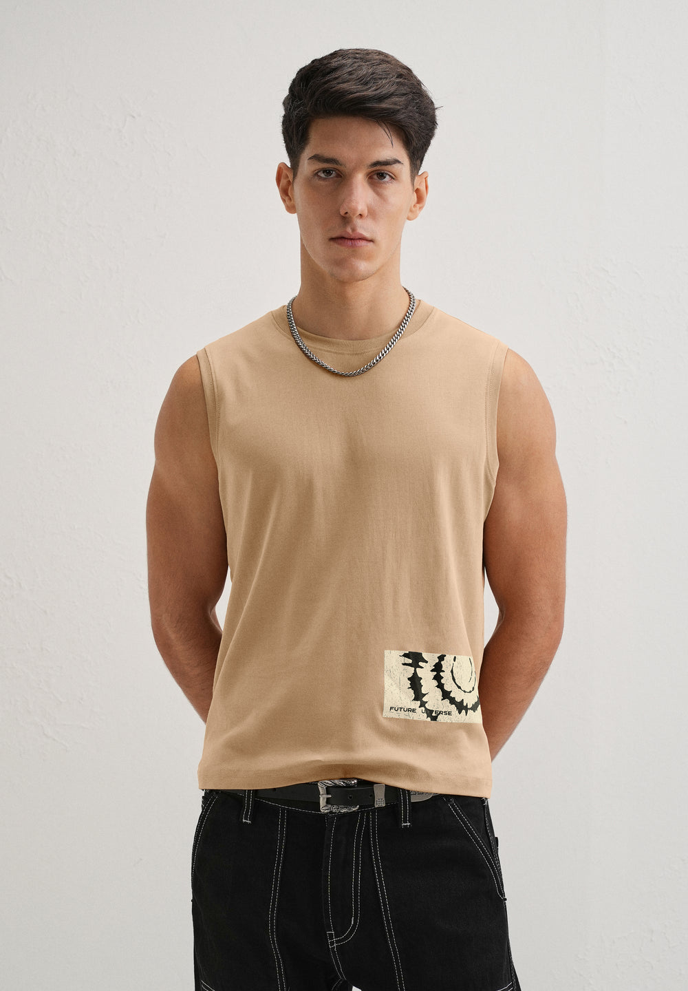Tan Printed Tank