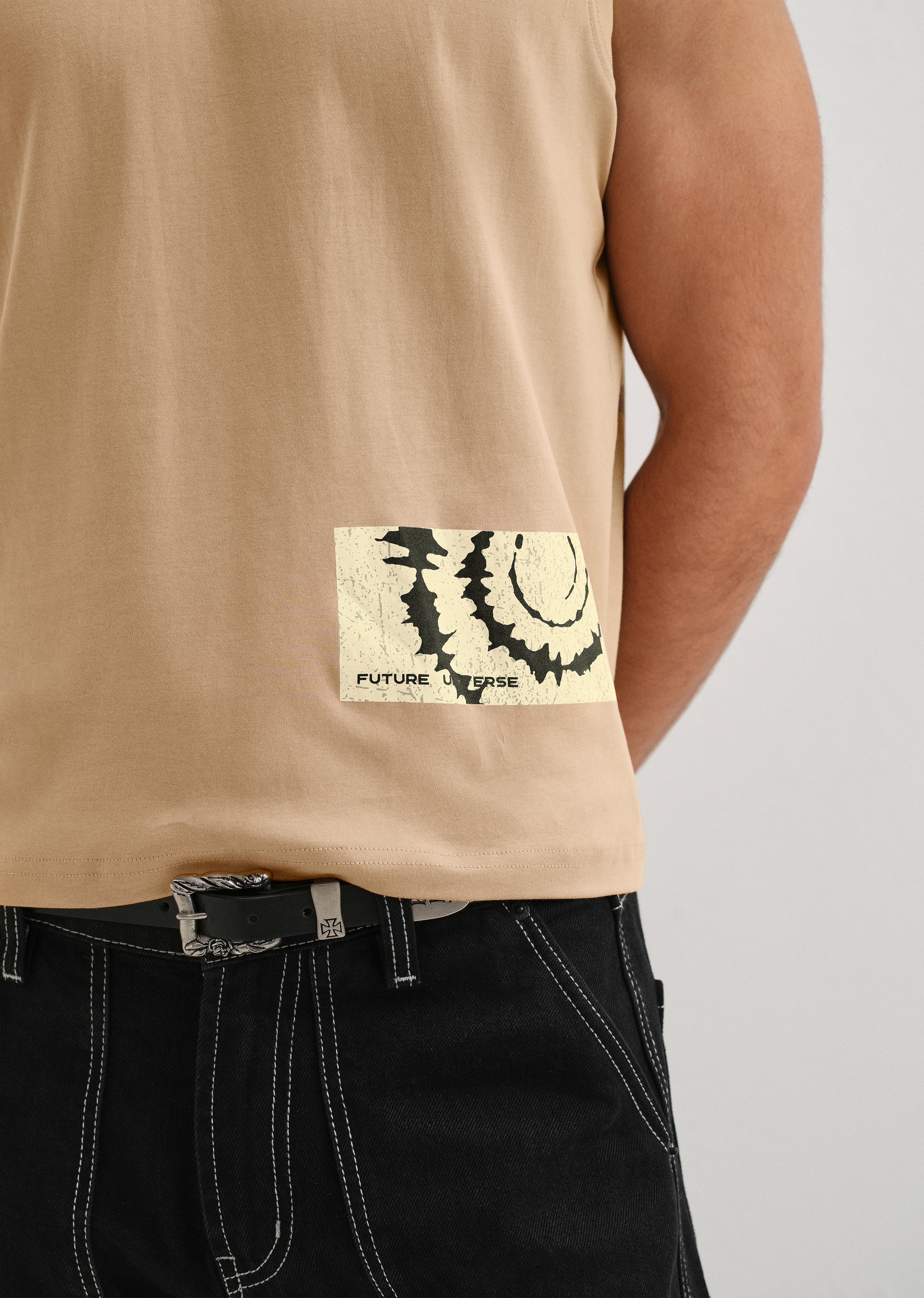 Tan Printed Tank