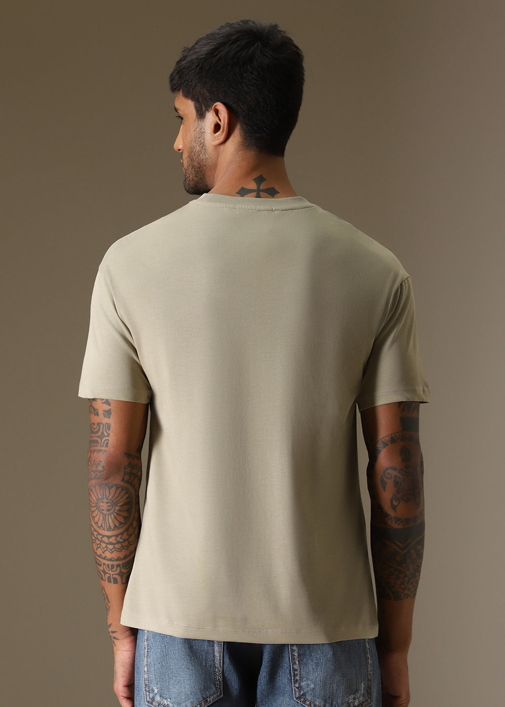 Tan Regular Fit T-shirt