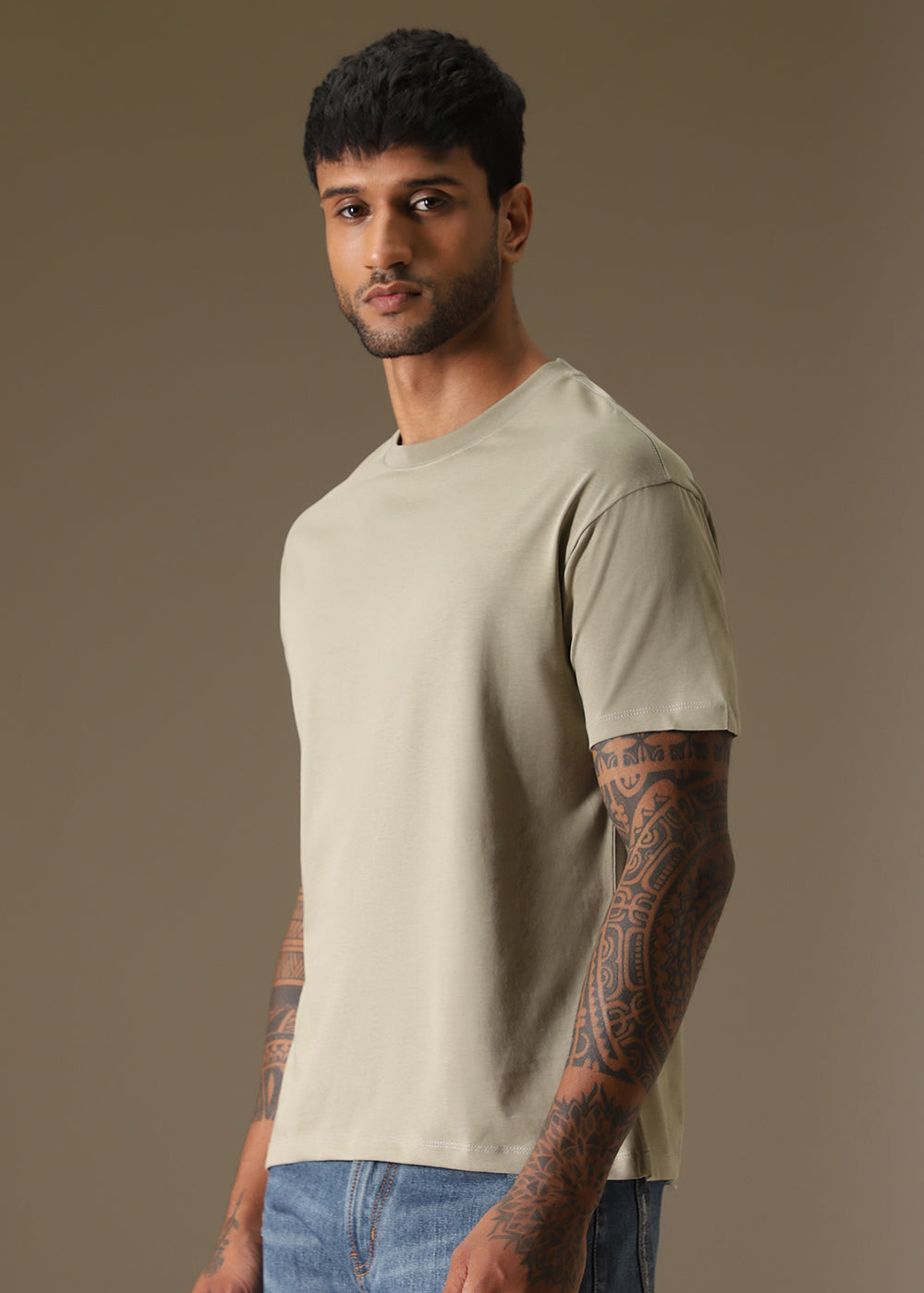 Tan Regular Fit T-shirt