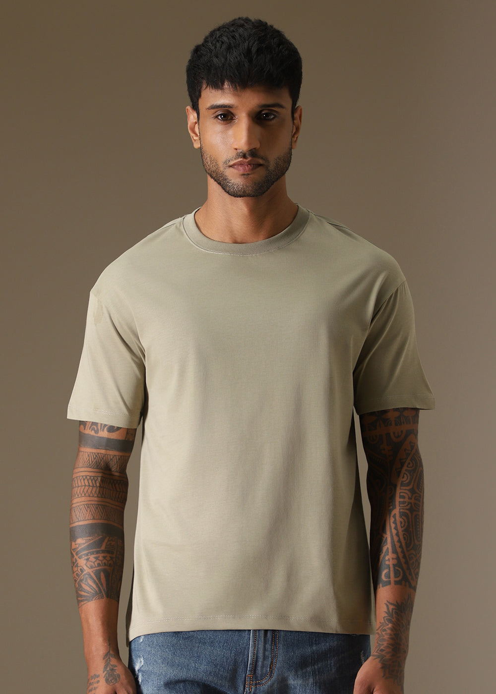 Tan Regular Fit T-shirt